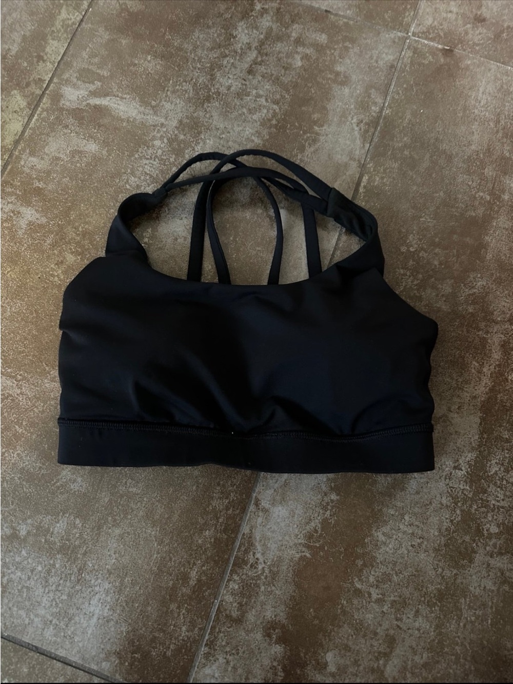 lululemon athletica Black Strappy Low-Impact Sports Bra size 4